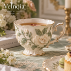 Velnqia™ Seraphine — Sculpted Porcelain Teacup