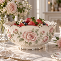 Velnqia™ Rosavelle — Sculpted Porcelain Serving Bowl