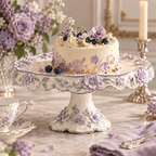 Velnqia™ Marielle — Sculpted Porcelain Cake Stand