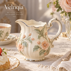 Velnqia™ Elowen — Sculpted Porcelain Creamer