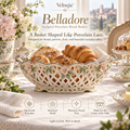 Velnqia™ Belladore — Sculpted Porcelain Bread Basket