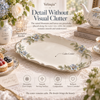 Velnqia™ Clairmont — Sculpted Porcelain Serving Tray