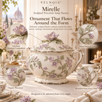 Velnqia™ Mirelle — Sculpted Porcelain Soup Tureen