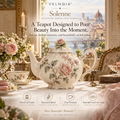 Velnqia™ Solenne — Sculpted Porcelain Teapot