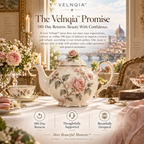 Velnqia™ Solenne — Sculpted Porcelain Teapot