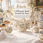 Velnqia™ Elaris — Sculpted Porcelain Sauce Boat